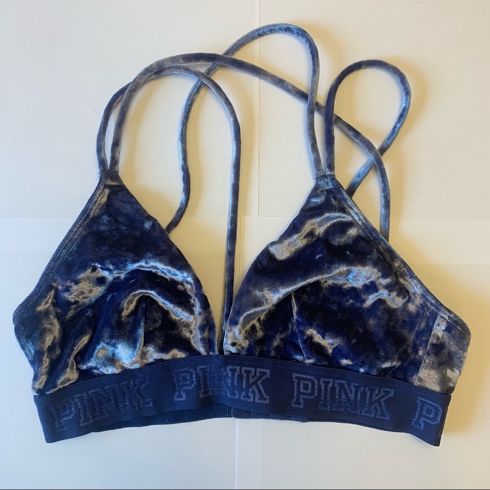 Blue Velvet PINK Bralette